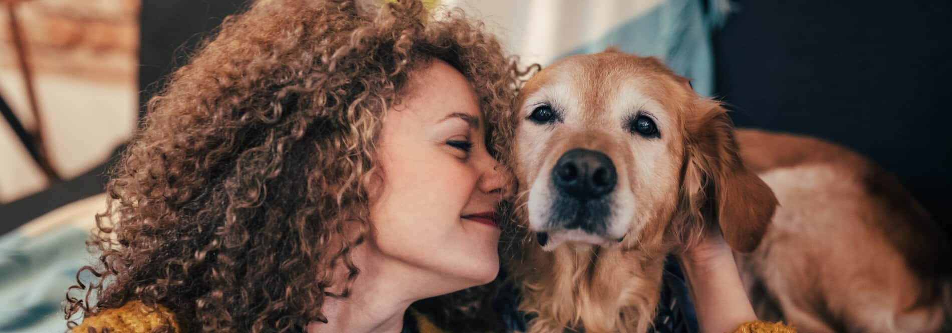 Woman with dog