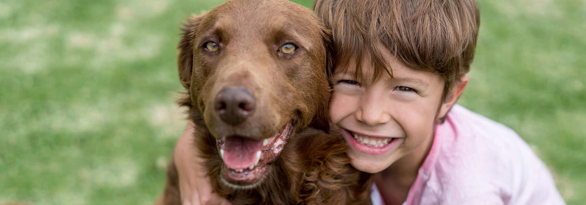 Boy with dog